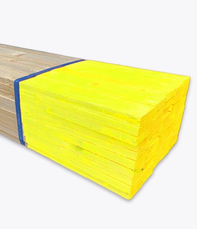 1/2 x 48" Standard Survey Lath - Bright Yellow
