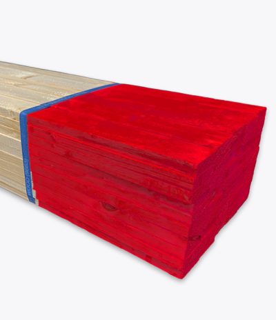1/2 x 48" Standard Survey Lath - Red